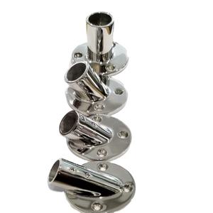 <span class=keywords><strong>Base</strong></span> per Corrimano Rotonda in Acciaio Inox 316 per Uso Marino, Angolo 45 Gradi, per Tubi da 7/8 Pollici, Accessori per Yacht e Imbarcazioni - Product Image 6