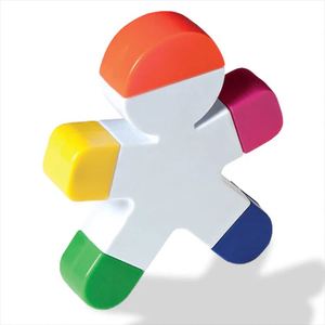 Ensemble de surligneurs personnalisés - 5 couleurs, stylos de forme amusante, lot de surligneurs en forme de petit homme, cadeaux promotionnels, marqueurs avec logo - Product Image 2