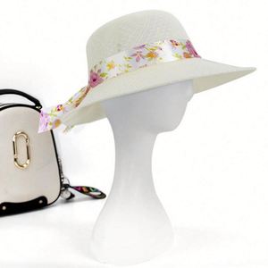 New Style Raffia Ladies Fishing Sun Visor Summer <b>Hats</b> Women Raffia <b>Straw</b> Beach <b>Hat</b> Ribbon - Product Image 6