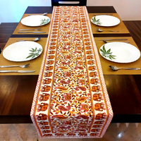Ensemble de vaisselle en coton peint à la main de qualité supérieure, kit de tasses, durable, imprimé floral paisley, motif éléphant, design oriental, écologique, réutilisable