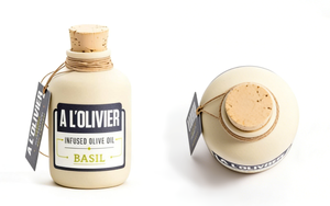 Botella de Vidrio de Cerámica Personalizada de 250 ml y 200 ml, Botella de Aceite de Oliva de Vidrio y Cerámica con Tapones de Corcho - Product Image 3