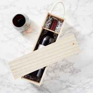 Caja de Vino Personalizada con Tapa Deslizante, Diseño Rústico y Atractivo, Fabricada <span class=keywords><strong>en</strong></span> Madera de Pino - Product Image 6