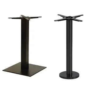 카페 테이블 조합 금속 미드 센추리 밍글 하이 레그 골동품 작업 역 사다리꼴 테이블 다리