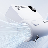 Mini ventilateur de taille pour sports de plein air: refroidisseur portable à grande vitesse, le moteur turbo souffle puissamment sans être bouché