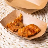 Einweg-Lebensmittelbehälter aus recyceltem Kraftpapier, biologisch abbaubar und recycelbar, braune Snack- und Kuchenbox, PE-beschichtet