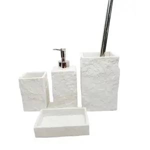 หินสีขาวหรูหราสร้างสรรค์อาบน้ำคอนกรีตอุปกรณ์อาบน้ำ