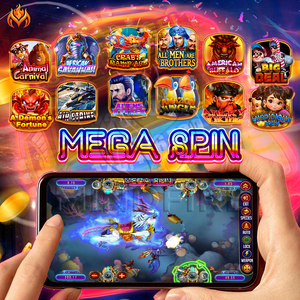 Megaspin English Online Video Games Software 80 Multi Skill Games <b>WiFi</b> Enabled Realistic Sound Fish Game - Product Image 2