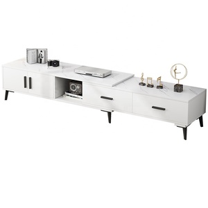 Meuble TV TV moderne, supports de télévision avec étagères à tiroirs, ensemble d'étagères, présentoirs de rangement - Product Image 1