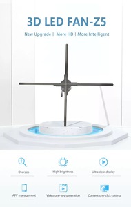 Pantalla de ventilador holográfica 3D de 100cm para publicidad en interiores y exteriores Proveedor OEM - Product Image 3