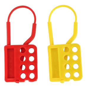 Red and Yellow Circuit Breaker Lockout <b>Padlocks</b> with Key Unlock Durable Powder-Coated Safety Lockout/Tagout Devices - Product Image 1