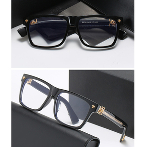 High Quality Retro <strong>Frame</strong> for Glasses Men Myopia Anti Blue Light TR Metal Pin Structure Black&amp;<strong>Gold</strong> <strong>Square</strong> Eyeglasses <strong>Frames</strong> Women - Product Image 4