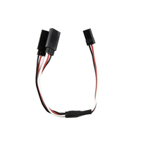 Cable de Extensión de Conexión de Dirección para Aeromodelismo ZYHOBBY, Tipo Y, 15CM, Compatible con Futaba/Hitec/JR, de Uno a Dos Controles