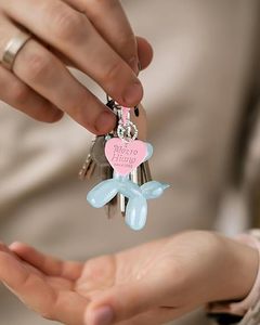 Reliable Ship Jelly Balloon Dog Keychain for Teens Girls <b>Cute</b> Resin Dog Keyring Bag Charms <b>Purse</b> Pendant Aesthetic Gifts RTS - Product Image 4
