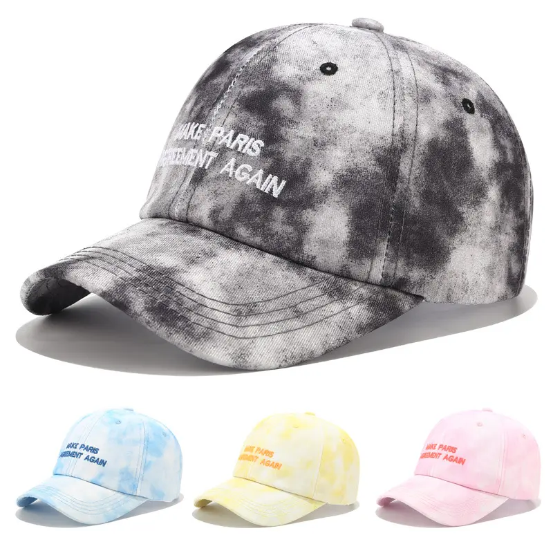 H014B Thả Vận Chuyển Snapback Hat Điều Chỉnh Graffiti Tie-Dye Cap Unisex Hat Thể Thao Ngoài Trời Bóng Chày Cap