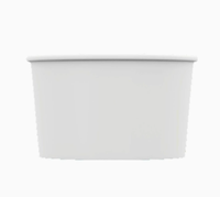 Gobelet à soupe jetable en papier kraft blanc à paroi simple avec couvercle en plastique pour vin et boissons gazeuses