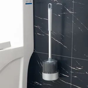 Dinding atau lantai berdiri bebas kuku dengan pengeringan dasar sekrup bersama sikat toilet dan pemegang set untuk pembersihan kamar mandi