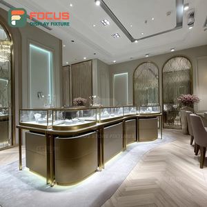 Modern Luxury Jewelry Display Cabinet Metal Frame Jewelry Shop Jewelry Cabinet - Product Image 2