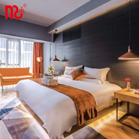 Meubles de suite d'hôtel 3-4 étoiles avec finition HPL ignifuge, meubles sur mesure en contreplaqué MDF, meubles de projet