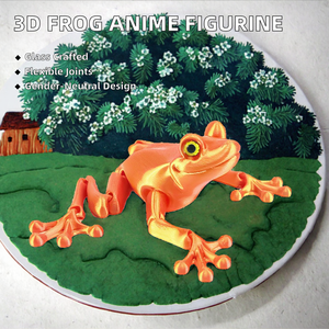 Figura de Juguete de Rana Congelada en 3D, Decoración Creativa de Anime, Articulaciones Móviles, Cristal, Escala 1/12, Colección Infantil Unisex, Edades 7-12 - Product Image 2