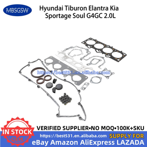 MBSGSWエンジンオーバーホールリビルドキットW/クランクシャフト & 4個ロッドfor Hyundai Tiburon Elantra Kia Sportage Soul G4GC 2.0L 2000-2012 - Product Image 6