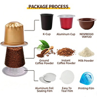 Machine automatique de remplissage et de scellage de capsules de café, système rotatif pour Nespresso K Cup, équipement d'emballage compact à petite échelle