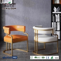 2026 MYUZ OEM Fauteuil individuel de luxe italien haut de gamme avec dossier ergonomique enveloppant pour réception, chaise de salon, chaise de maquillage d'hôtel