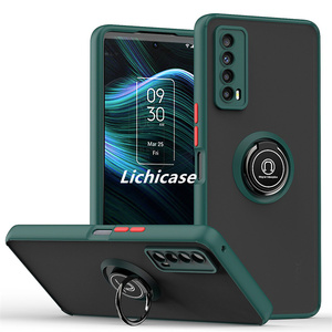 Lichicase chống sốc trở lại trường hợp đối với T-Mobile Boost celero 5g Frosted Matte vỏ điện thoại với vòng chủ - Product Image 1