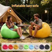 Fauteuil pouf rond surdimensionné en peluche douce, canapé paresseux confortable avec housse amovible à fermeture éclair