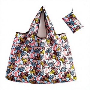 Eco-friendly Foldable Shopping <b>Bag</b> Reusable Waterproof <b>Tote</b> Custom Logo Print <b>Large</b> Carry <b>Bag</b> <b>for</b> Grocery <b>Travel</b> - Product Image 4