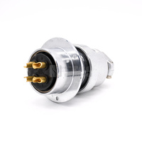 OEM personnalisé GX12 GX16 GX20 GX25 GX30 connecteur Aviation femelle et mâle métal inoxydable vis Type solaire prise circulaire