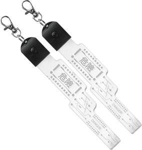 Porte-clés en acrylique 3D à illusion optique, vierge, rechargeable, avec logo laser tissé et LED, pour sublimation, vente en gros - Product Image 1