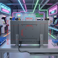 Tira de Luces LED, Pantalla Neon Editable, Pantalla para Juegos SG, Pantalla para Juegos de Arcade VESA, Monitor LCD HD Serial DVI de 21.5 Pulgadas