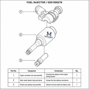 หัวฉีดเชื้อเพลิง0261500276 06H906036G 06H906036Q สำหรับ Audi VW Skoda Gen2 EA888 1.8T 2.0T - Product Image 5