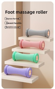 Balle de massage plantaire pour yoga et exercices, libération des fascias, entraînement de la voûte plantaire, masseur de fitness, motif hexagonal, élastomère thermoplastique - Product Image 6