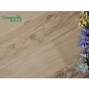 Rustic Wood Flooring European White Oak Unfinished Natural Color