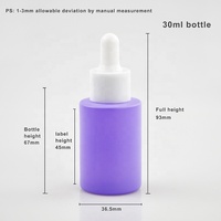 Ensemble de flacons compte-gouttes en verre de luxe de 1oz contenant cosmétique vide de lotion de soins de la peau contenants d'emballage de crème pour le visage en vente