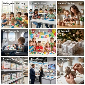 Boîte cadeau sur le thème de la plage, argile moussante super légère <span class=keywords><strong>à</strong></span> séchage <span class=keywords><strong>à</strong></span> l'air pour la création artisanale éducative - Product Image 4