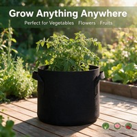 Sacs de culture robustes pour commande en gros, avec poignées, pour l'aération des racines, pour jardin potager et serre, lavables et anti-corrosion