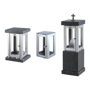 Rectangle Shape <strong>Grave</strong> Lantern Japonaise Granite Religious <strong>Memorial</strong> Lanterns Stainless Steel Cemetery Lantern Lamps - Product Image 2