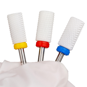 Yaqin สว่านเจาะเล็บเซรามิกบิตหมุนหัวตัดเสี้ยน0-35000รอบต่อนาทีสำหรับเครื่องทำเล็บไฟฟ้าโรตารี่เครื่องมือศิลปะเล็บ - Product Image 6