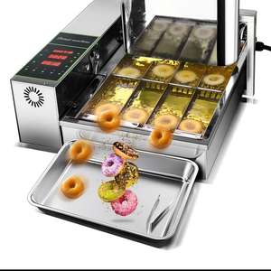 เครื่องทอดไฟฟ้าพลิกอัตโนมัติ ระดับเชิงพาณิชย์ สำหรับทำ<span class=keywords><strong>โดนัท</strong></span> ด้วยกระบวนการอัตโนมัติเต็มรูปแบบ - Product Image 1