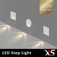 Lampe d'escalier LED intelligente étanche IP65 3W encastrée pour extérieur, avec capteur WiFi, éclairage de sécurité pour jardin et couloir