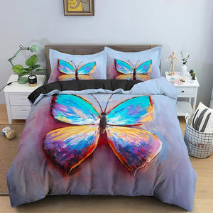 Ensemble de housse de couette personnalisée pour chambre à coucher fleur <span class=keywords><strong>papillon</strong></span> housse de couette pour hôtel fabricant de gros - Product Image 5
