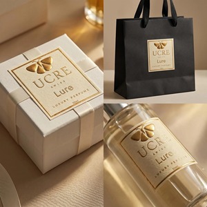 Etichette Adesive Personalizzate di Lusso con Sigillo <span class=keywords><strong>3D</strong></span>, Carta Goffrata Opaca con Lamina Dorata, Adesivi con Logo in Rilievo per Profumi - Product Image 4
