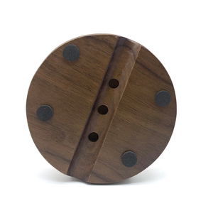 <span class=keywords><strong>Jabonera</strong></span> y caja de <span class=keywords><strong>madera</strong></span> de nogal de diseño moderno respetuoso con el medio ambiente hecho a mano personalizado para uso en hoteles y baños - Product Image 6
