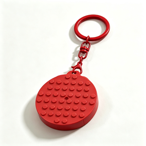 BLOCKMOC 8×8 Porte-clés en briques de construction colorées à clipser, en plastique, accessoire de sac disponible pour cadeau de fête - Product Image 5