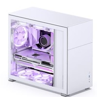 Boîtier d'ordinateur de bureau Micro ATX Jonsbo Pinecone D41 édition standard, double radiateurs 360 mm, alimentation, flux d'air vertical, compatible
