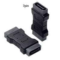 Adaptador SATA 3.0 de 7 Pines, Cable Adaptador de Datos Macho a Macho, Conector Recto de 7P, Conector Serial ATA III de 6Gbps para Computadora