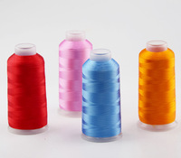 Fourniture d'usine personnalisée 120d/2 100% viscose rayonne fil à broder fil de soie pour broderie par ordinateur