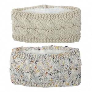 Factory Fashion Colorful Dots Knitting Turban Women Winter Warm Elastic Cable Knitted <strong>Headband</strong> - Product Image 1